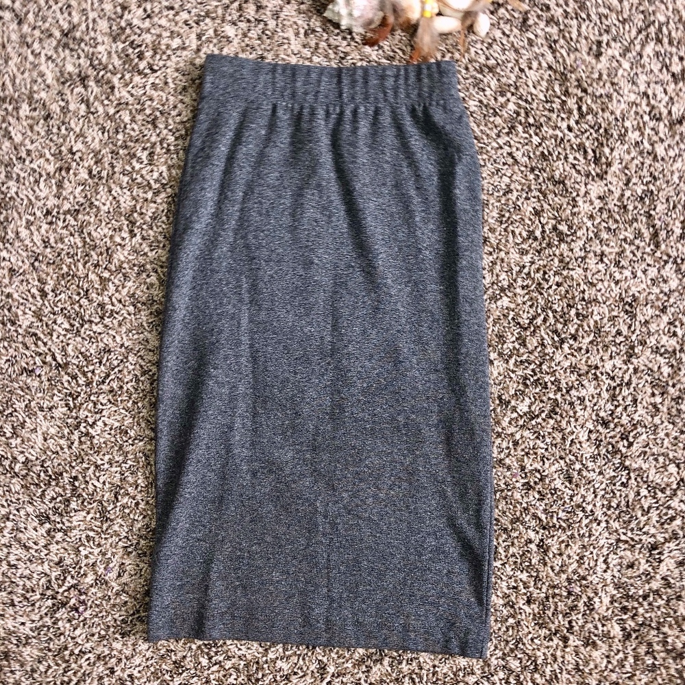 H&M gray pencil skirt